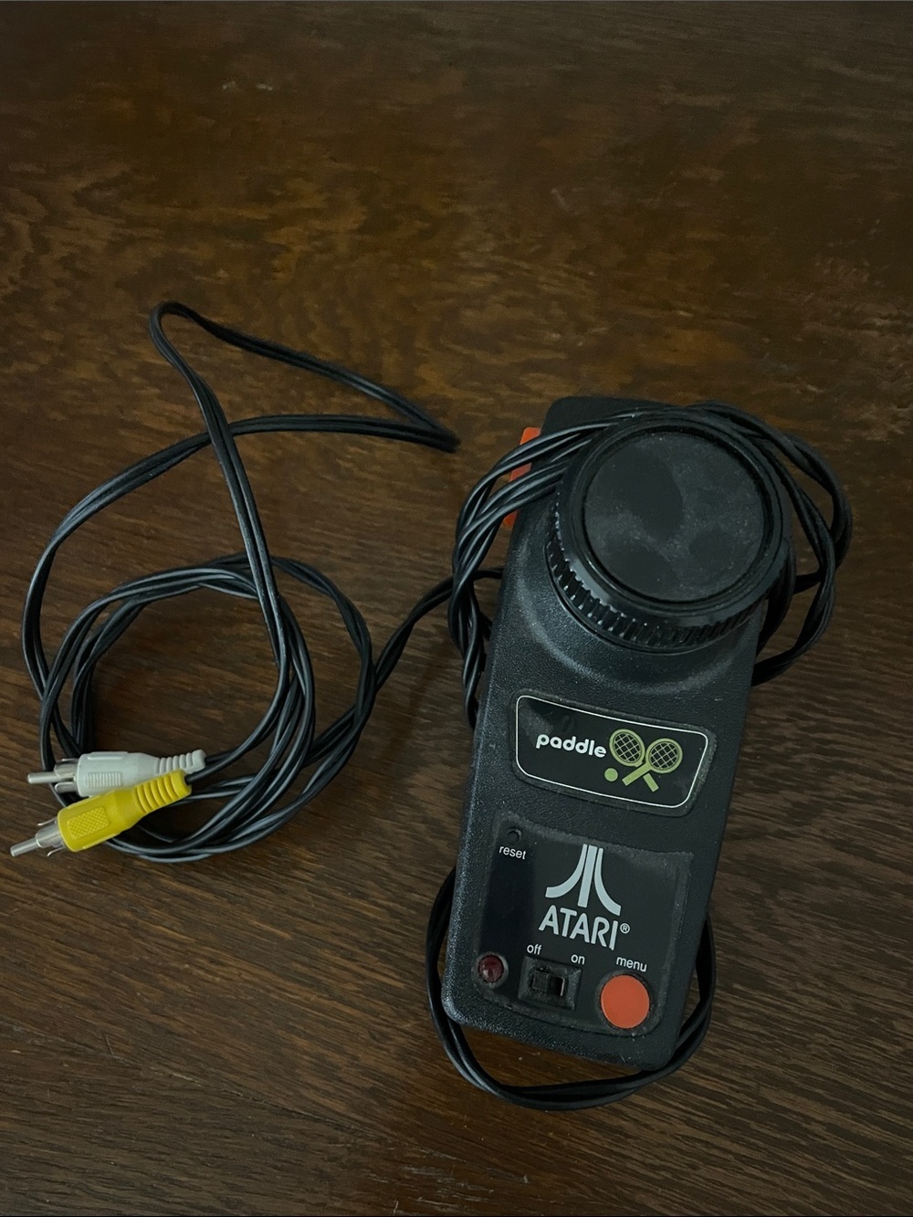 Atari Paddle Controller with AV Cables — Black plug and play 2004